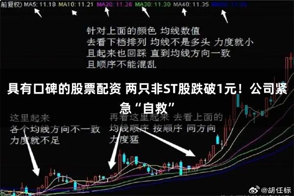 具有口碑的股票配资 两只非ST股跌破1元！公司紧急“自救”