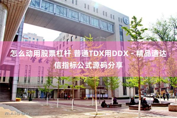 怎么动用股票杠杆 普通TDX用DDX－精品通达信指标公式源码分享