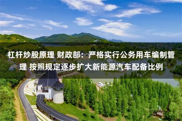 杠杆炒股原理 财政部：严格实行公务用车编制管理 按照规定逐步扩大新能源汽车配备比例