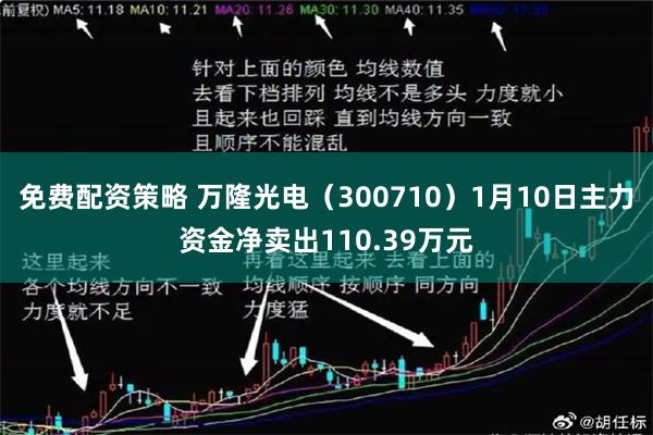 免费配资策略 万隆光电（300710）1月10日主力资金净卖出110.39万元